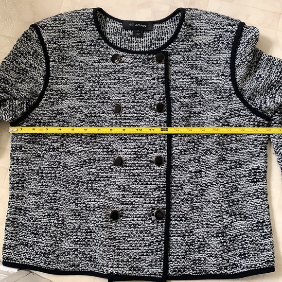 St John double breasted wool cardigan jacket women’s size 10 - Picture 6 of 8